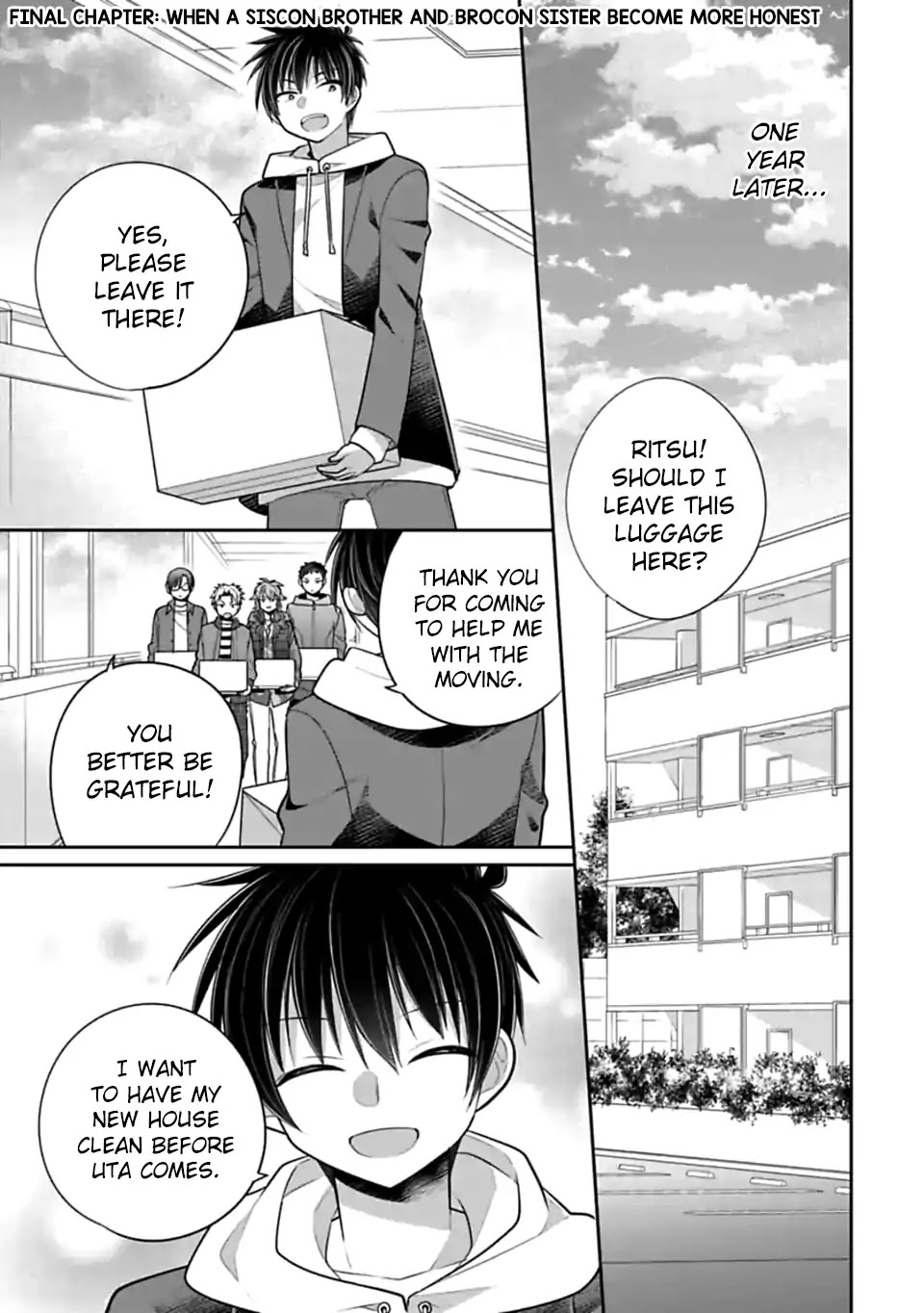 Siscon Ani to Brocon Imouto ga Shoujiki ni Nattara Chapter 48 page 1 - Chapter 48: When a Siscon Brother and Brocon Sister Become More Honest [END]