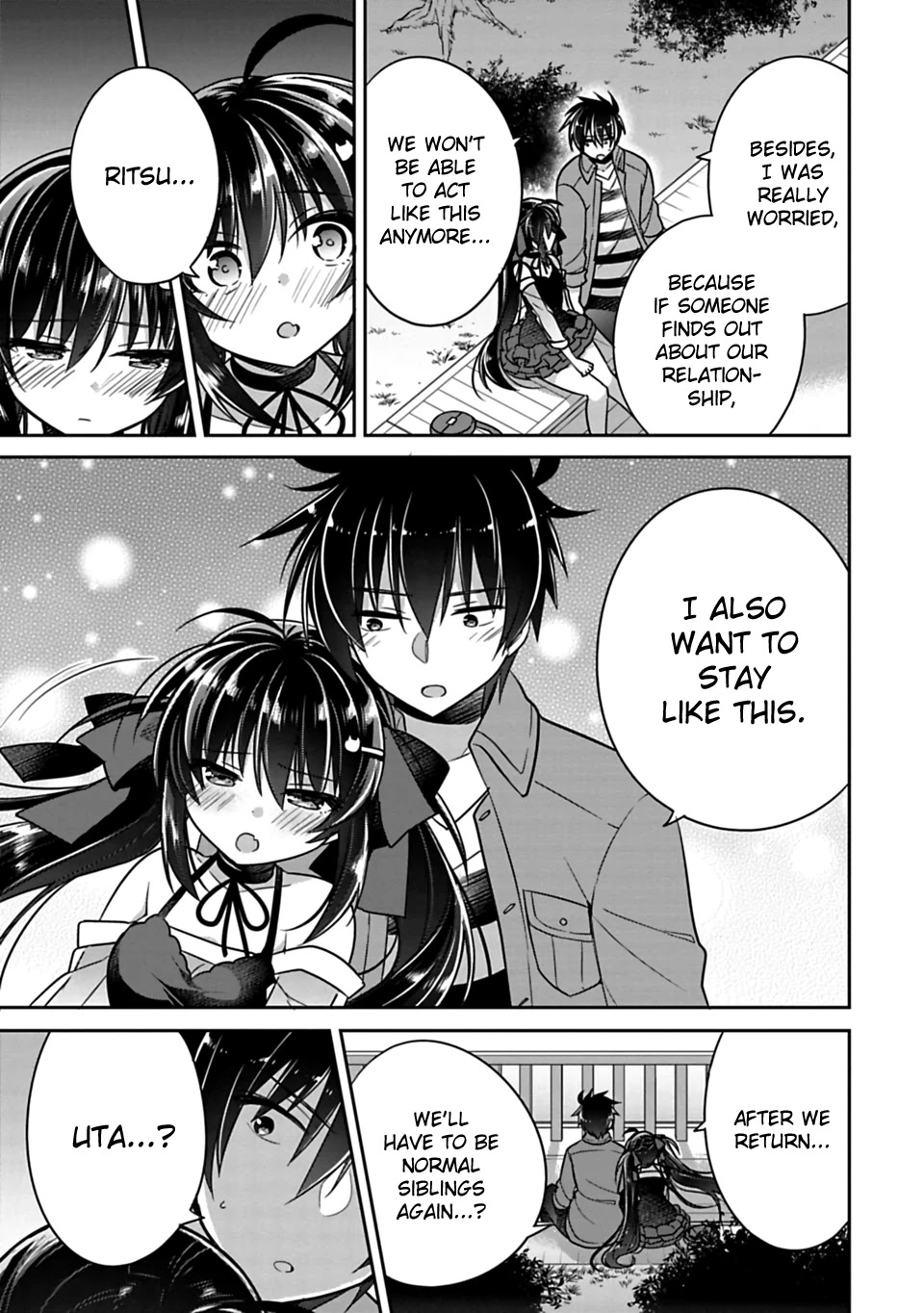 Siscon Ani to Brocon Imouto ga Shoujiki ni Nattara Chapter 7.1 page 7 - Chapter 7.1: When You Want to Turn a Lie Into Truth (Part 2)
