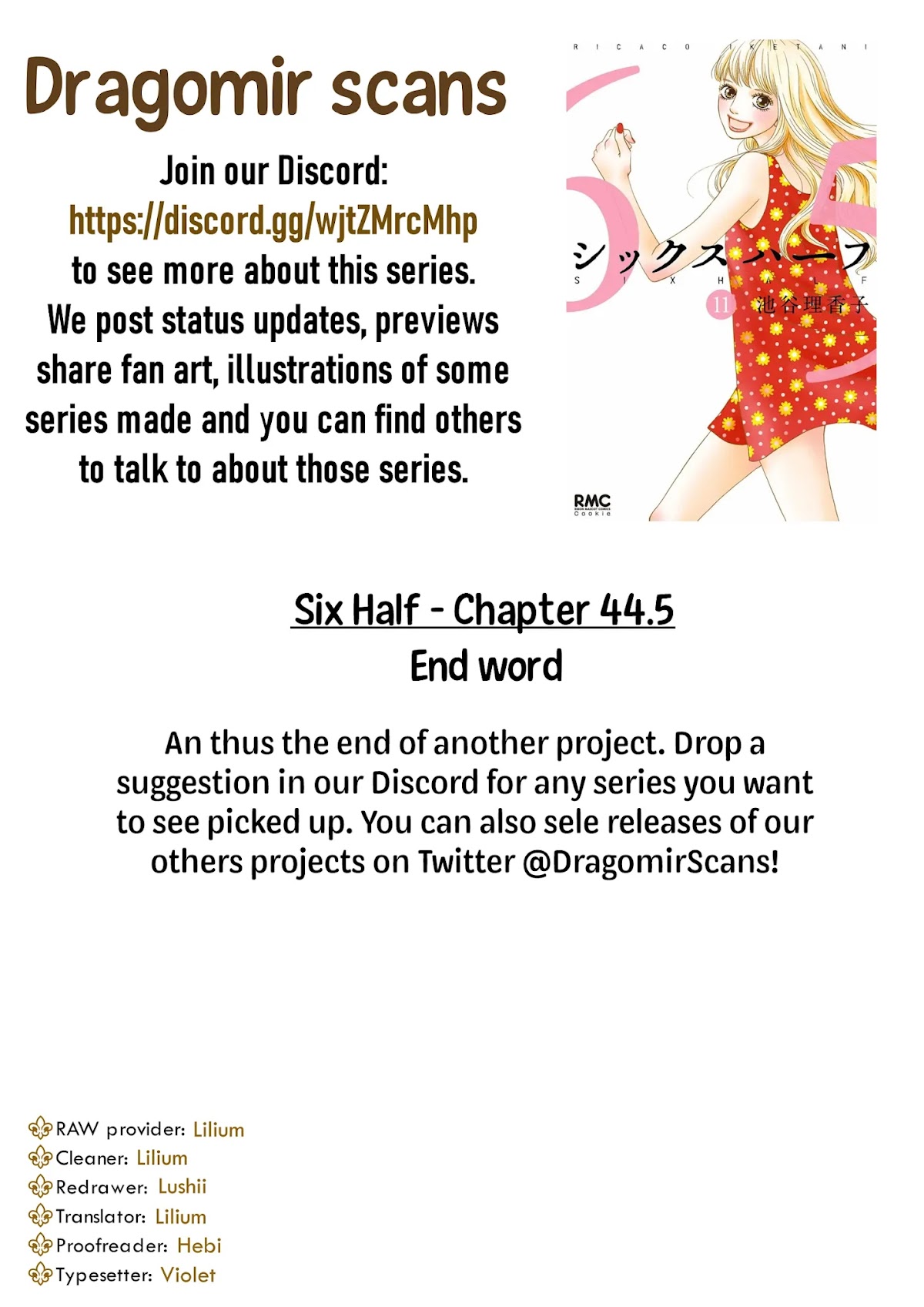 Six Half Chapter 44.5 page 20 - Chapter 44.5 [END]