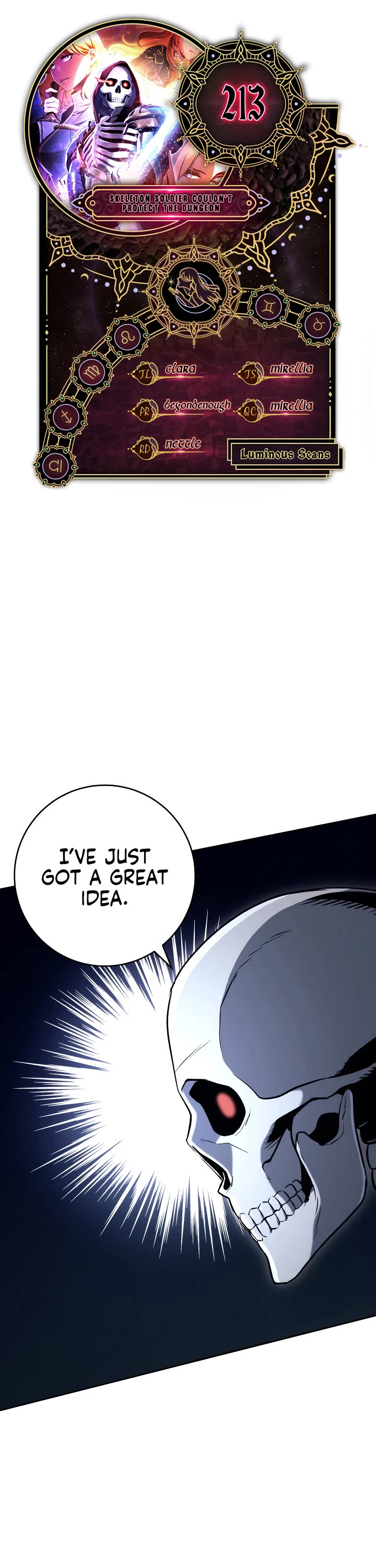 Skeleton Soldier Couldn’t Protect the Dungeon Chapter 213 page 1 - Chapter 213