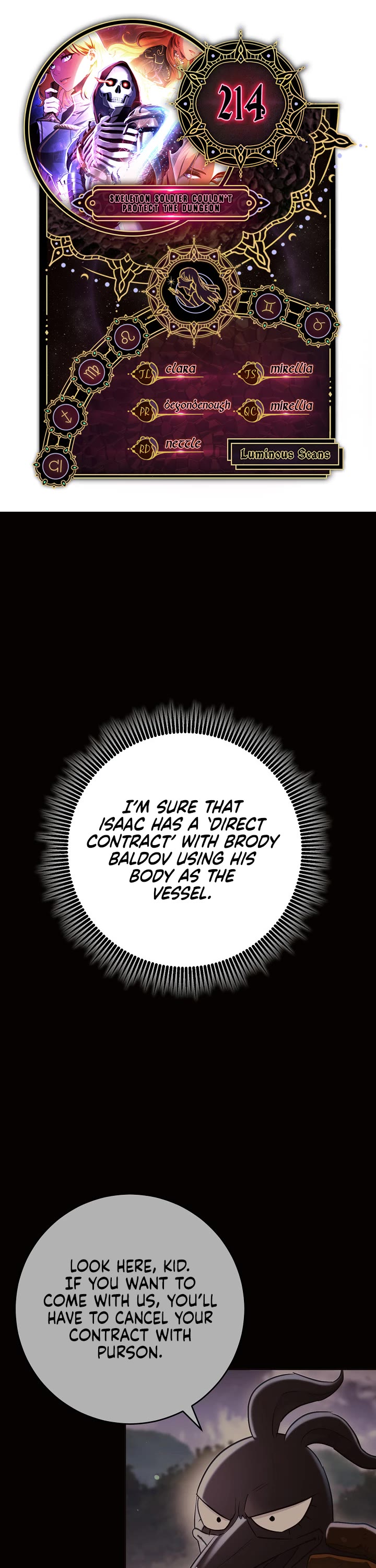 Skeleton Soldier Couldn’t Protect the Dungeon Chapter 214 page 1 - Chapter 214