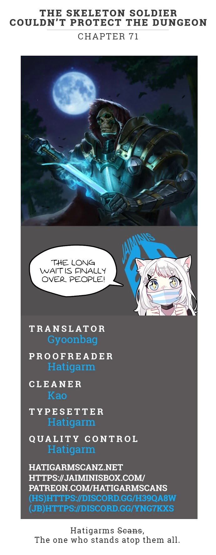 Skeleton Soldier Couldn’t Protect the Dungeon Chapter 71 page 1 - Chapter 71