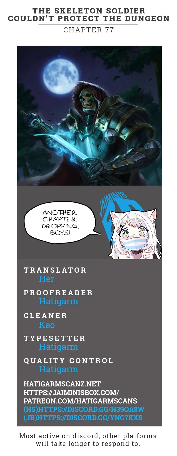 Skeleton Soldier Couldn’t Protect the Dungeon Chapter 77 page 1 - Chapter 77