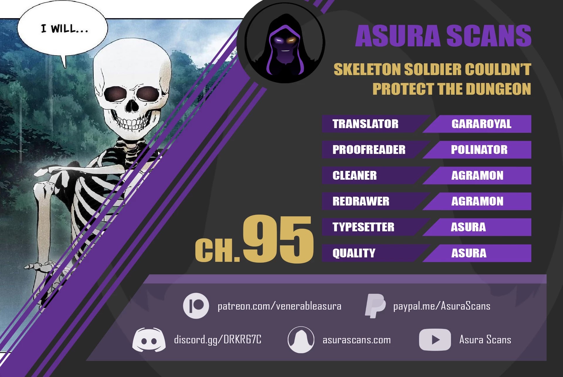 Skeleton Soldier Couldn’t Protect the Dungeon Chapter 95 page 1 - Chapter 95