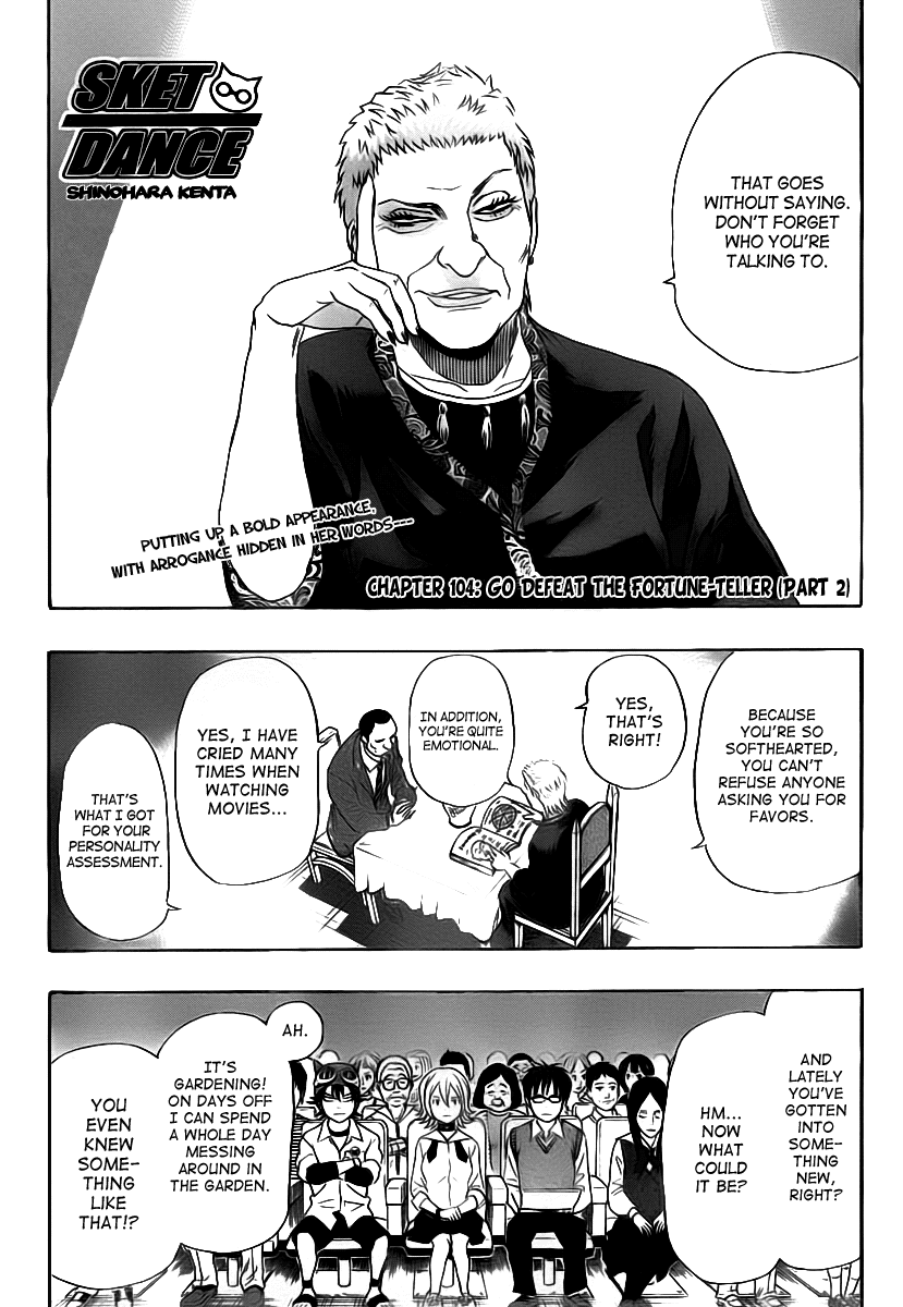 Sket Dance Chapter 104 page 2 - Chapter 104: Defeat The Fortune Teller, Part 2