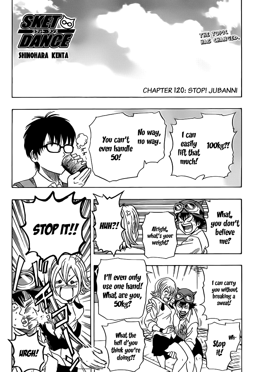 Sket Dance Chapter 120 page 2 - Chapter 120: Stop! Jubanni