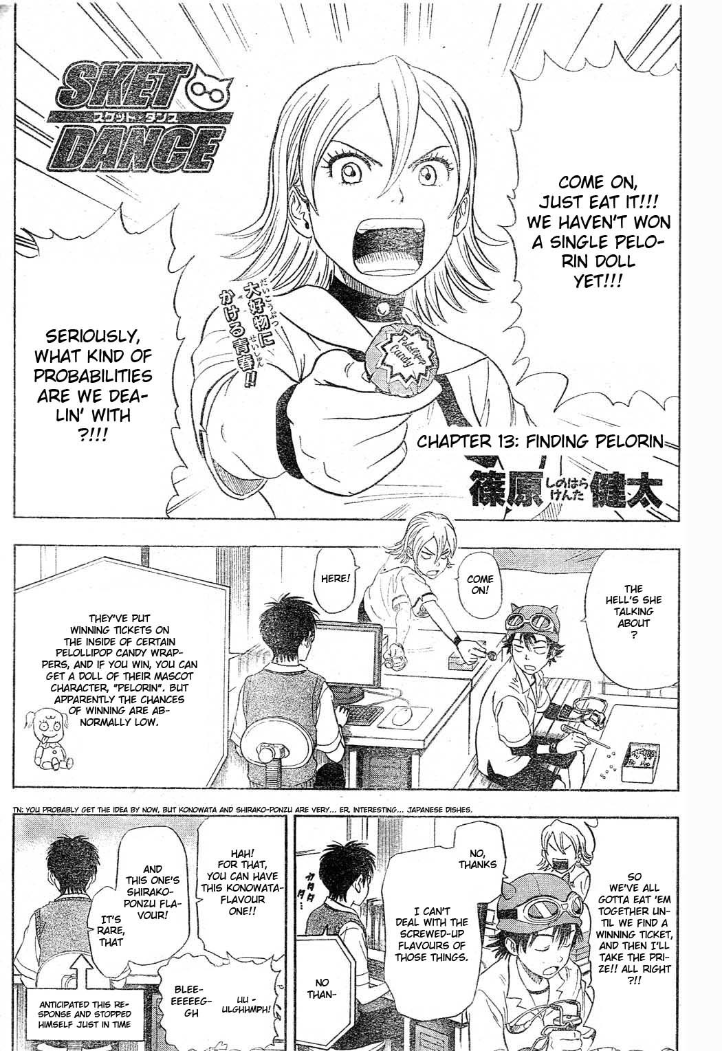 Sket Dance Chapter 13 page 1 - Chapter 13: Finding Pelorin