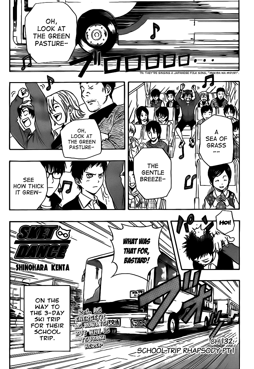 Sket Dance Chapter 132 page 1 - Chapter 132: School Trip Rhapsody (1)