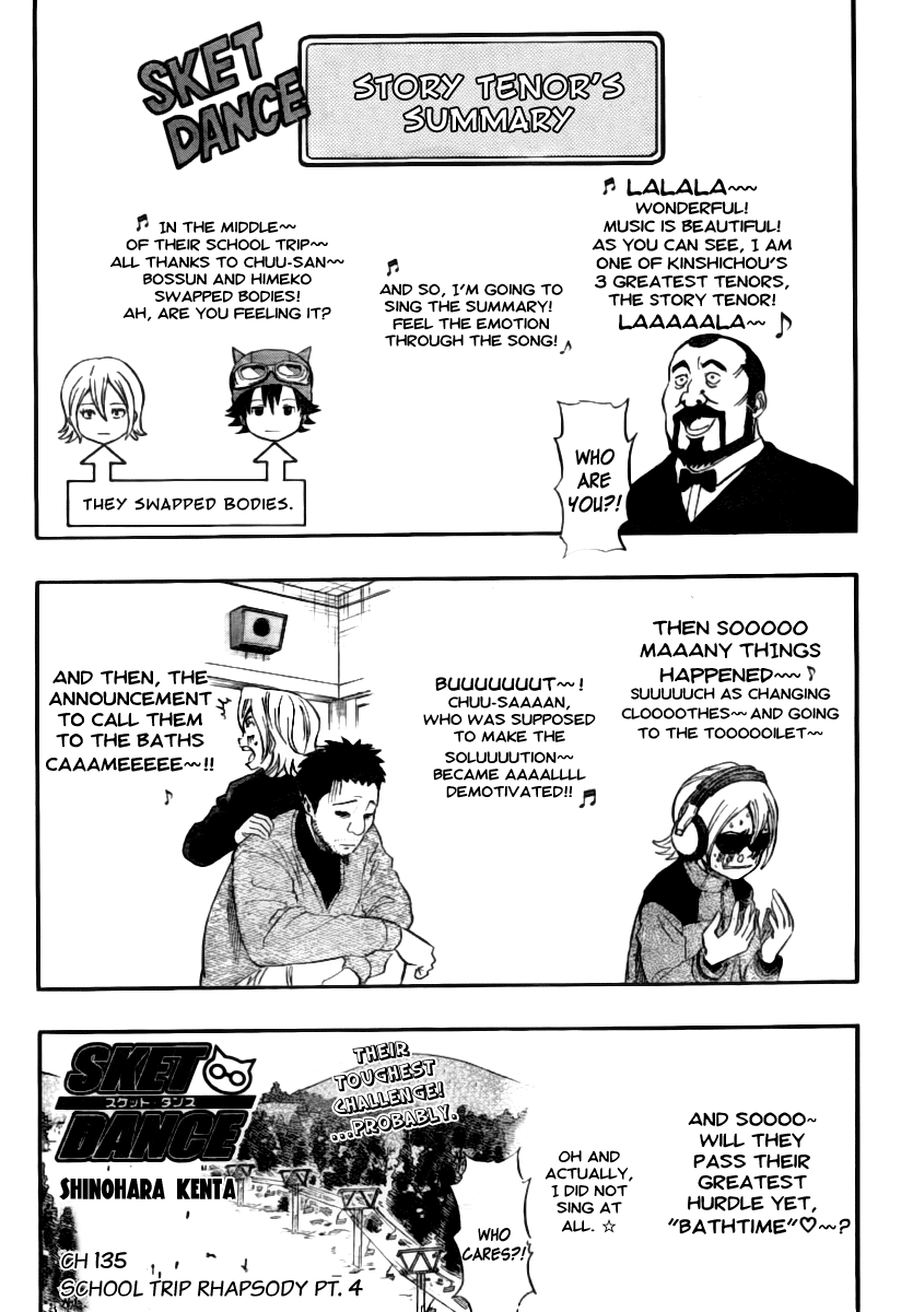 Sket Dance Chapter 135 page 1 - Chapter 135: School Trip Rhapsody (4)