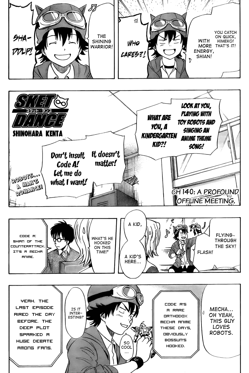 Sket Dance Chapter 140 page 2 - Chapter 140: A Profound Offline Meeting