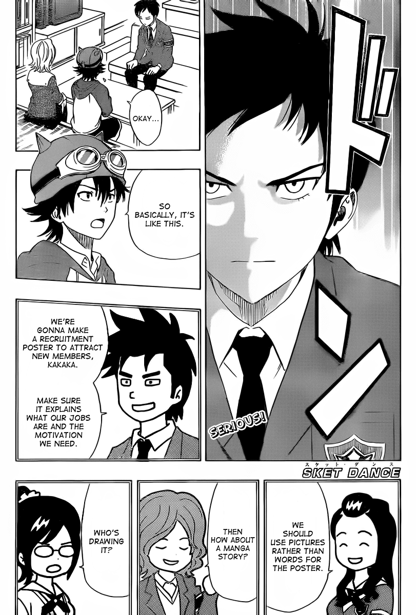 Sket Dance Chapter 141 page 1 - Chapter 141: A Record of the Student Council Executives' Recruitment Manga