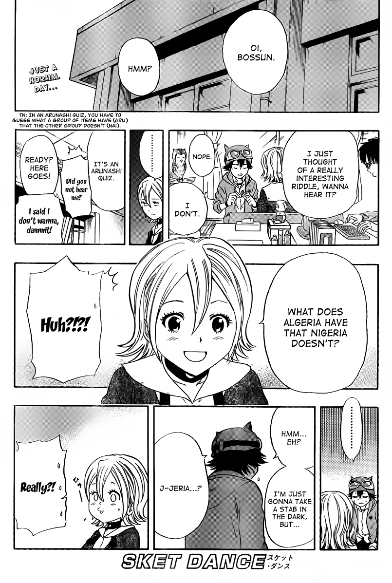 Sket Dance Chapter 144 page 1 - Chapter 144: A Rare Guy Who is Anxious About a Date