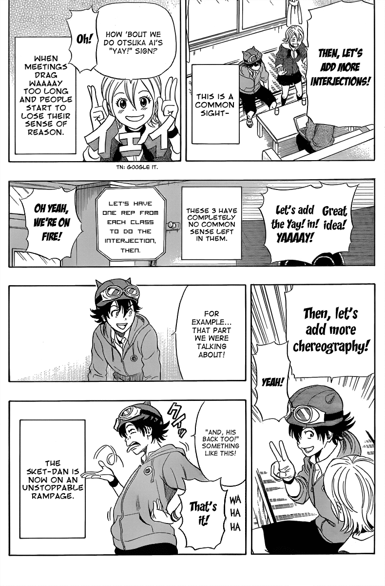 Sket Dance Chapter 151 page 15 - Chapter 151: The Secret Story of the Creation of Kaimei High School's New Anthem
