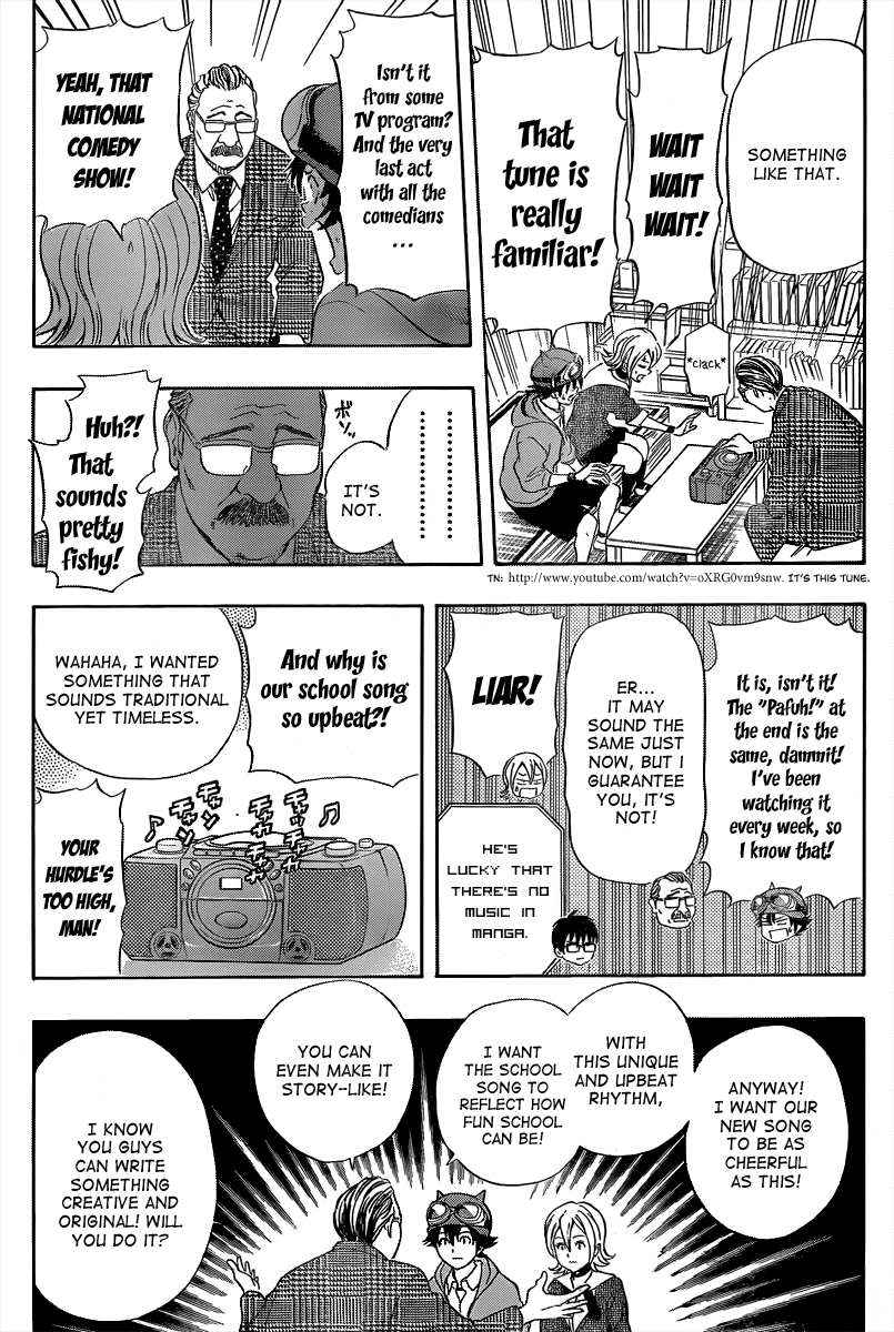 Sket Dance Chapter 151 page 4 - Chapter 151: The Secret Story of the Creation of Kaimei High School's New Anthem