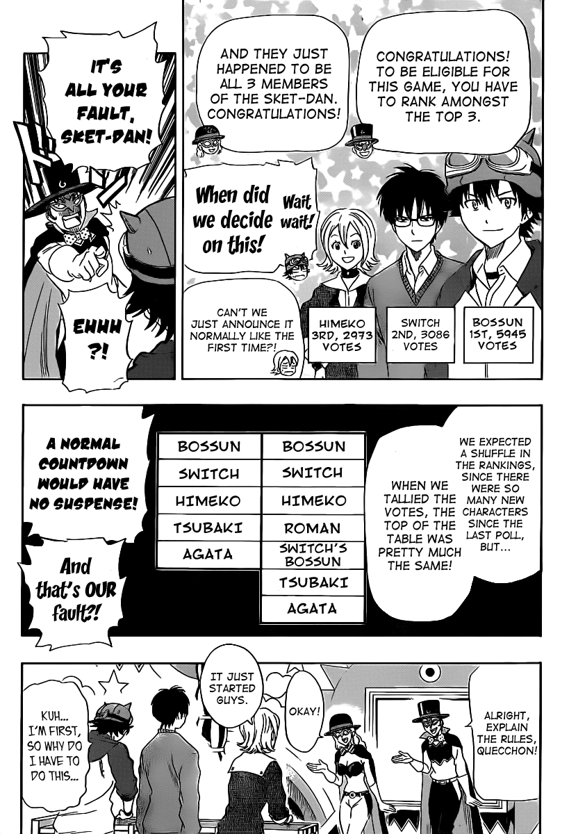 Sket Dance Chapter 164 page 4 - Chapter 164: The Second Character Popularity Contest Results Announcement