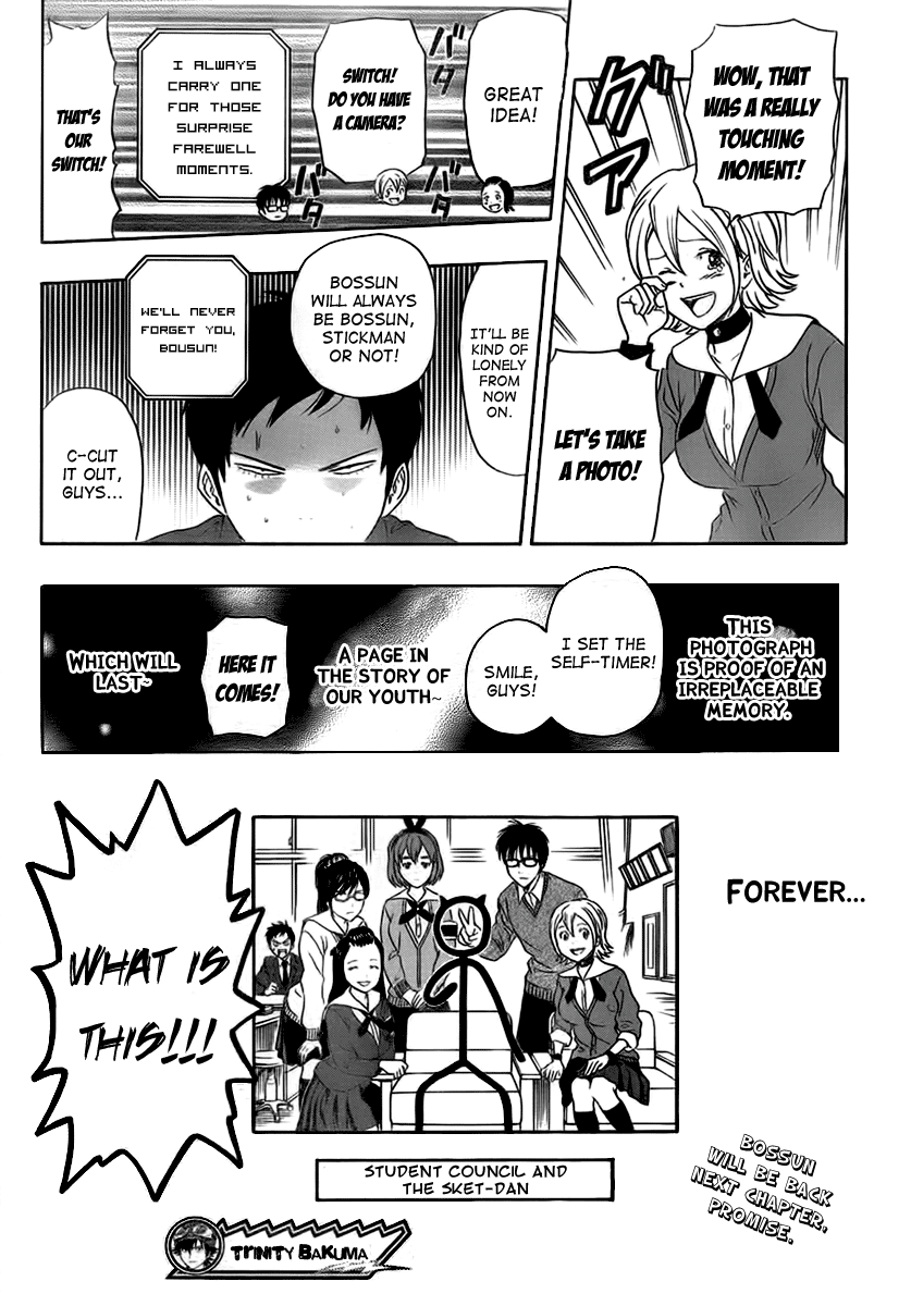 Sket Dance Chapter 165 page 19 - Chapter 165: The Man Who Became a Stick Figure
