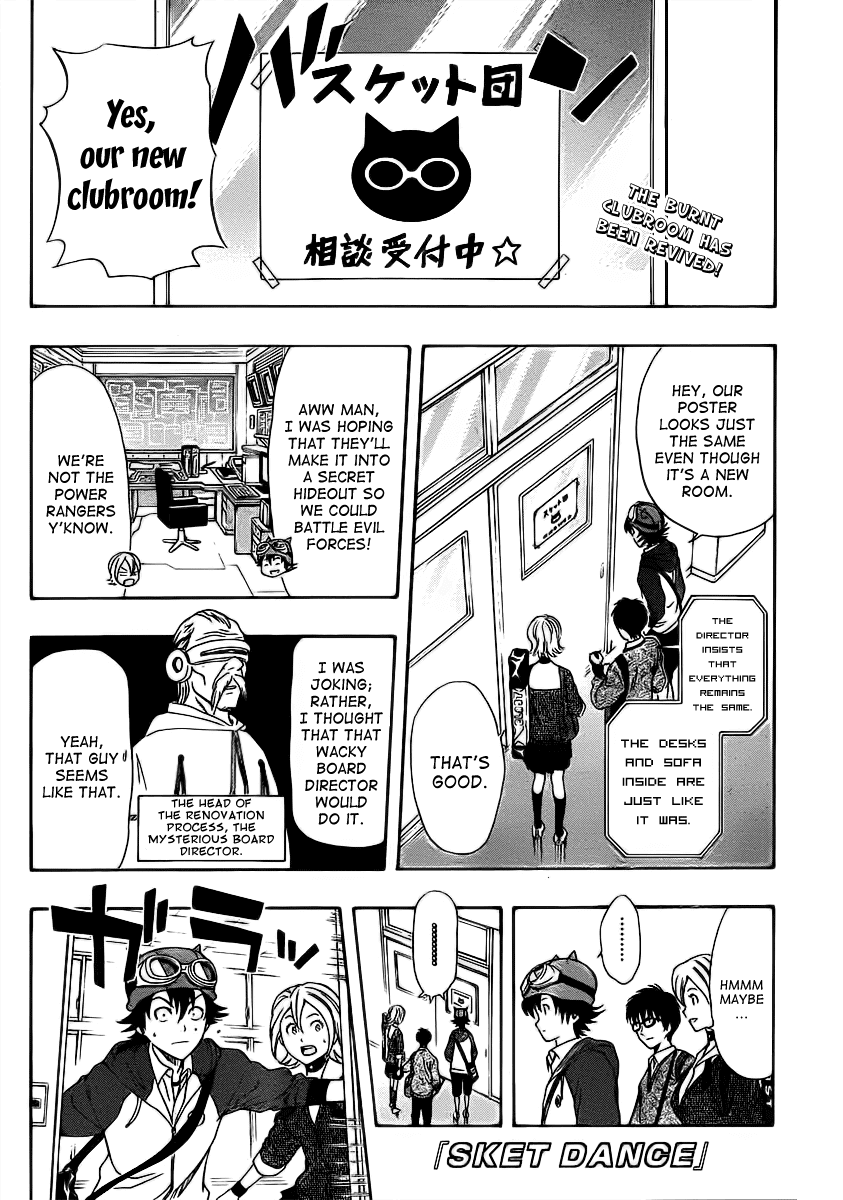 Sket Dance Chapter 166 page 1 - Chapter 166: Renovation!! Dramatically, Subtly, Hastily