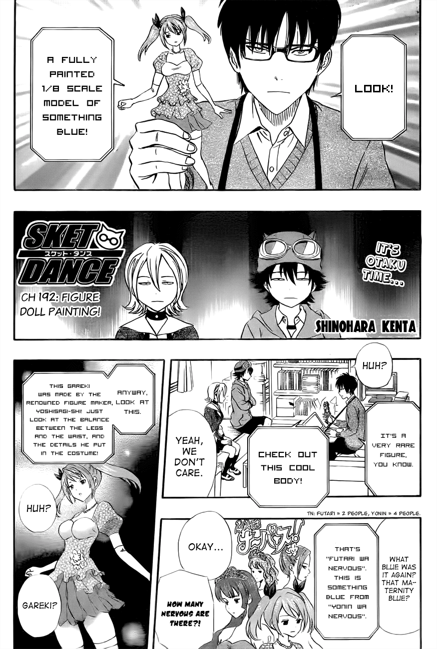Sket Dance Chapter 192 page 1 - Chapter 192: Figure Doll Painting!