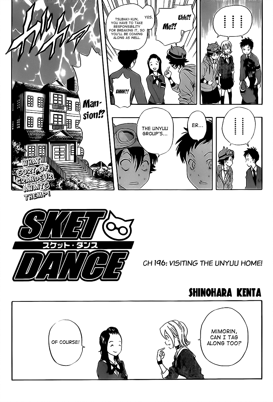 Sket Dance Chapter 196 page 5 - Chapter 196: Paying a Visit to the Unyū Household!