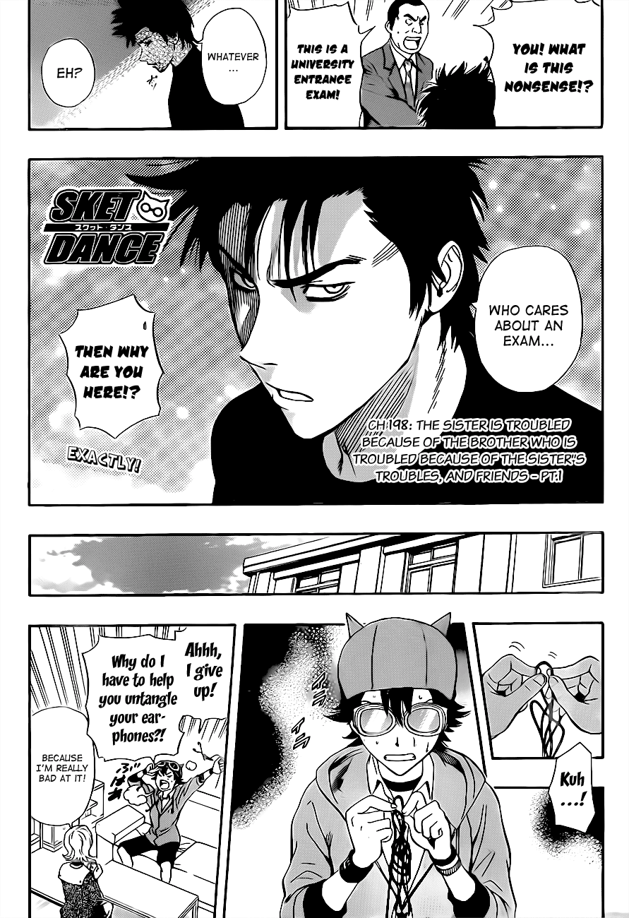 Sket Dance Chapter 198 page 2 - Chapter 198: The Sister Who is Worried About Her Brother Who is Worried About His Sister Worries Her Friends, Part 1