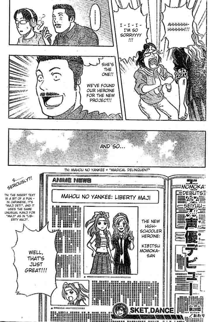 Sket Dance Chapter 20 page 20 - Chapter 20: Momoka's Seiyū Aspirations