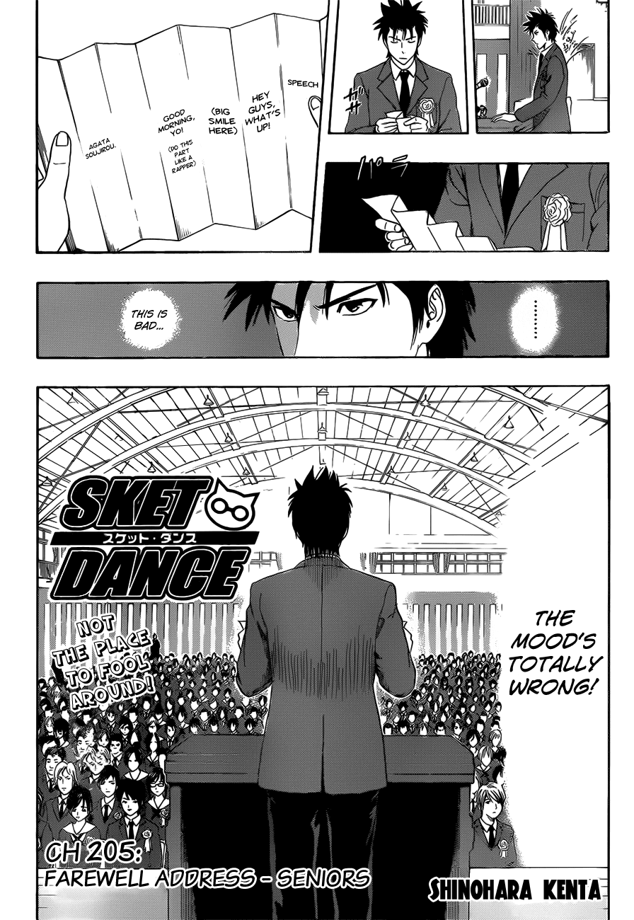 Sket Dance Chapter 205 page 2 - Chapter 205: Words Given to You: The Response