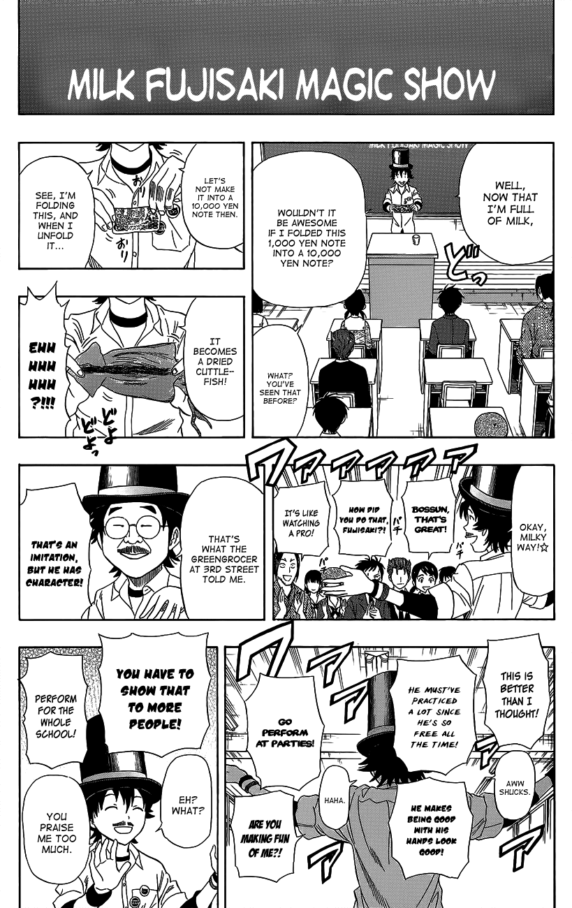 Sket Dance Chapter 233 page 10 - Chapter 233: Milk Fujisaki Magic Show