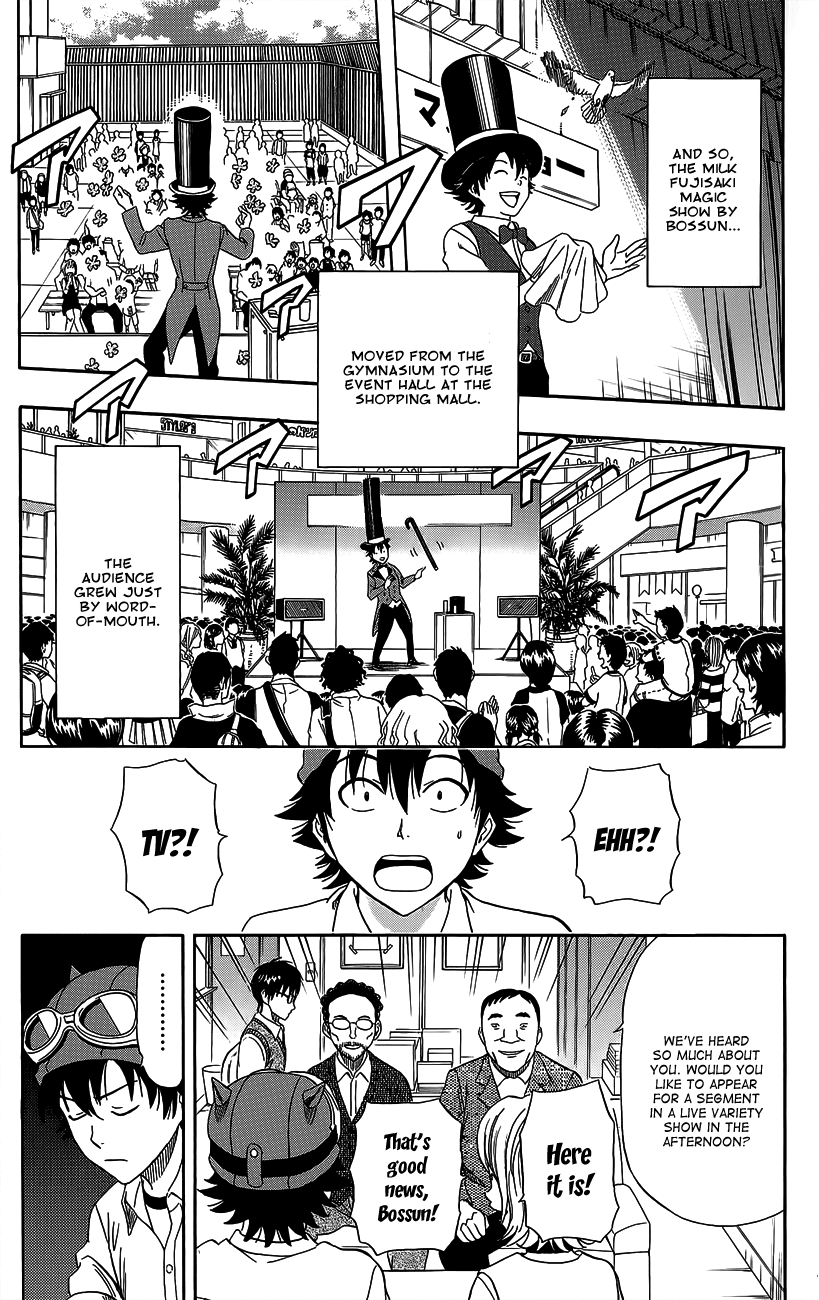 Sket Dance Chapter 233 page 11 - Chapter 233: Milk Fujisaki Magic Show