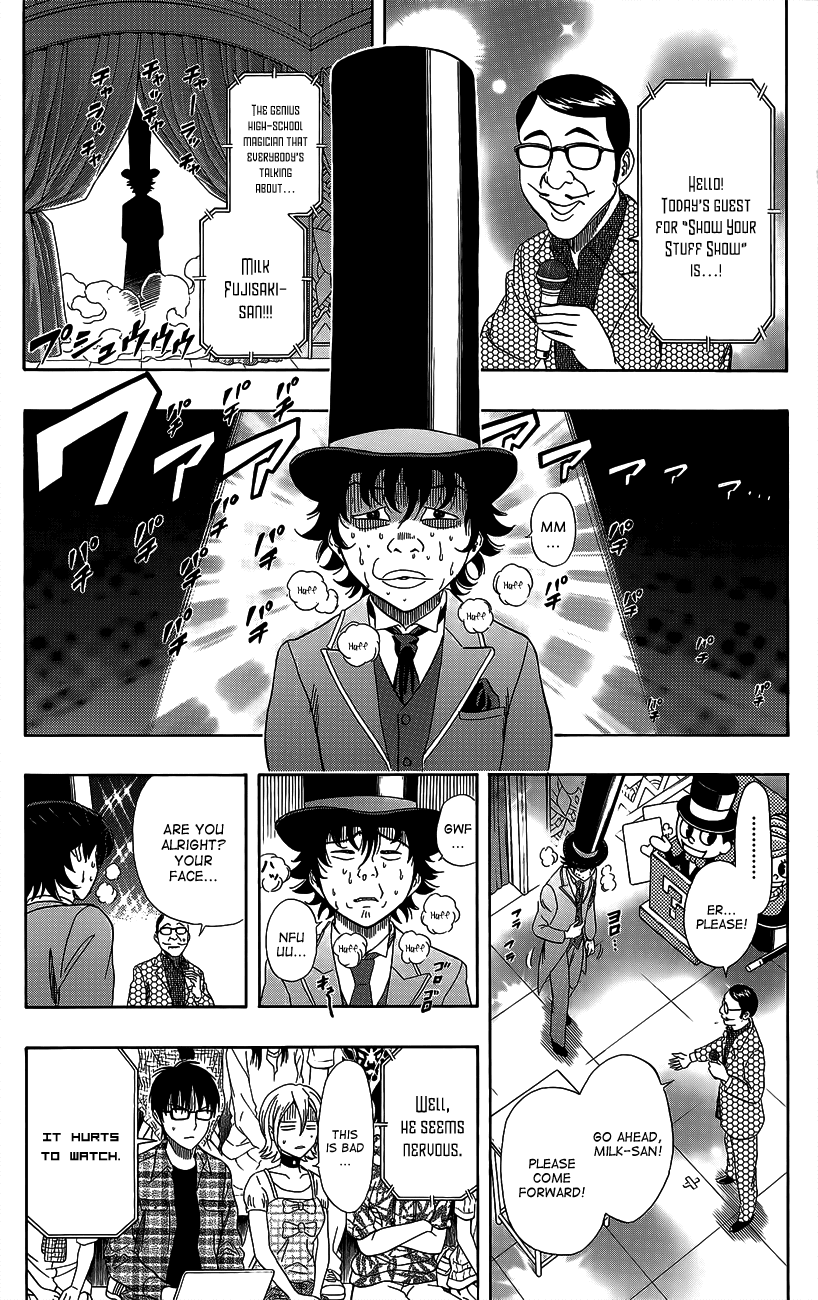 Sket Dance Chapter 233 page 15 - Chapter 233: Milk Fujisaki Magic Show