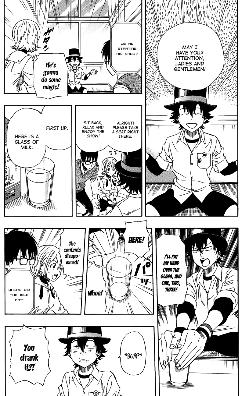 Sket Dance Chapter 233 page 7 - Chapter 233: Milk Fujisaki Magic Show