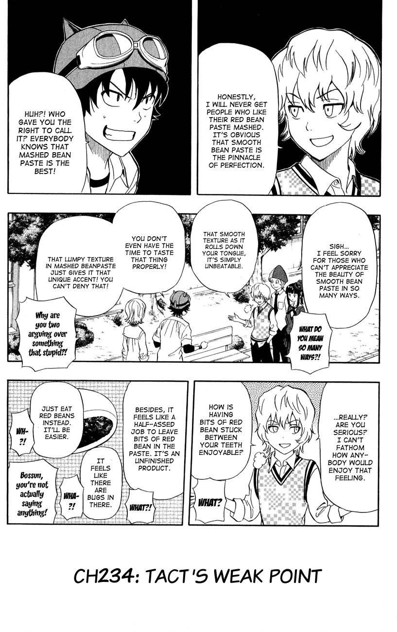 Sket Dance Chapter 234 page 1 - Chapter 234: Tact's Weak Point