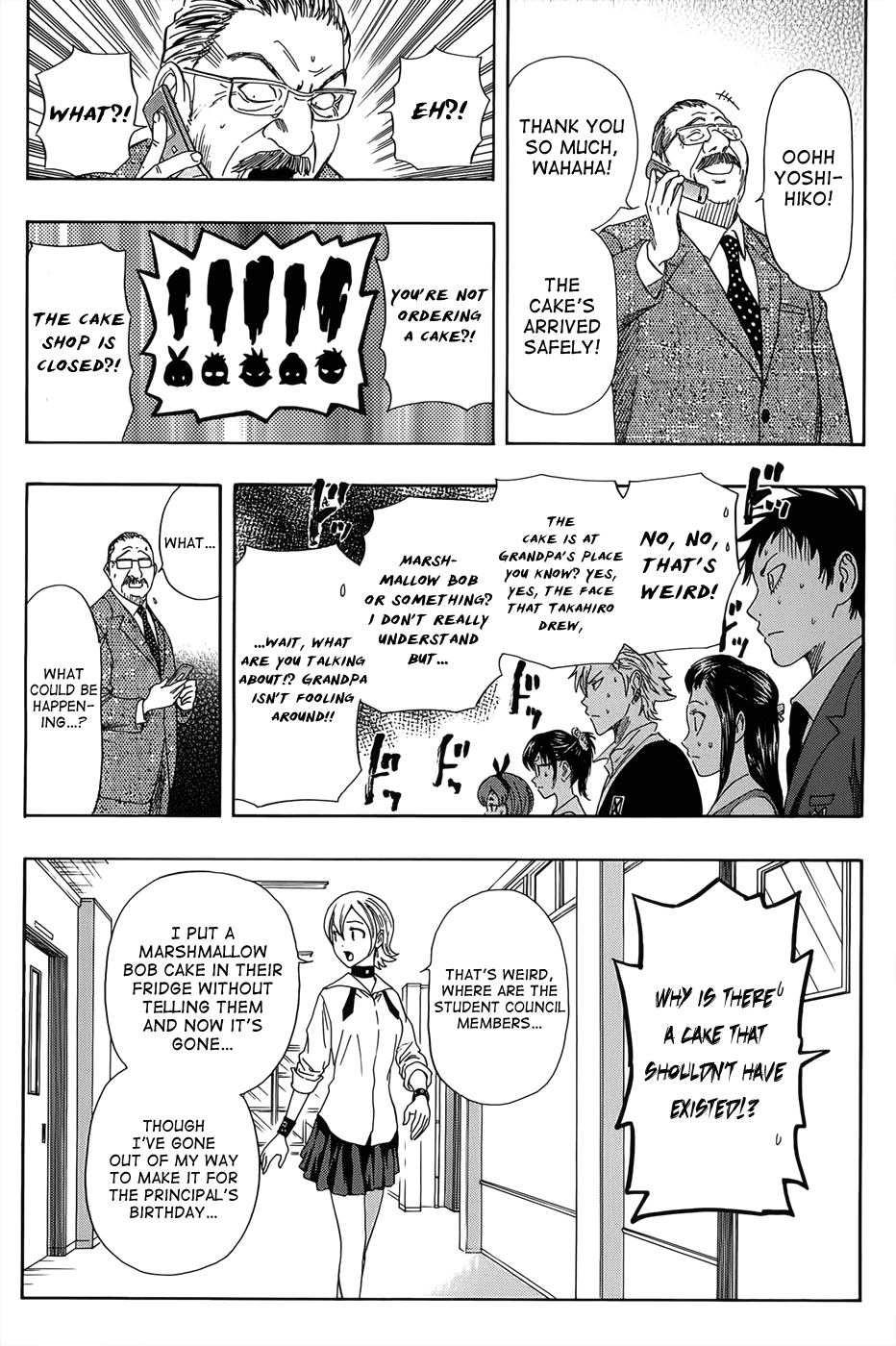 Sket Dance Chapter 274 page 19 - Chapter 274: Student Council's Disassembled Cake Incident
