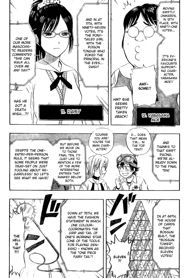 Sket Dance Chapter 68 page 11 - Chapter 68: The First Ever Character Popularity Contest Results Announcement
