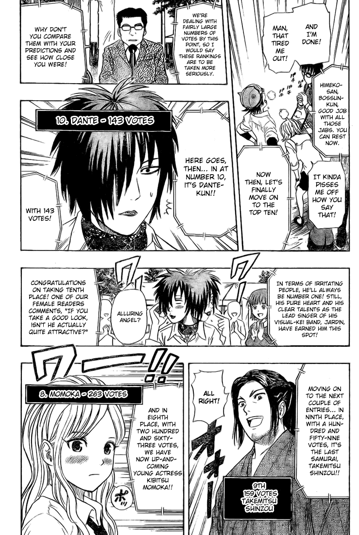 Sket Dance Chapter 68 page 13 - Chapter 68: The First Ever Character Popularity Contest Results Announcement