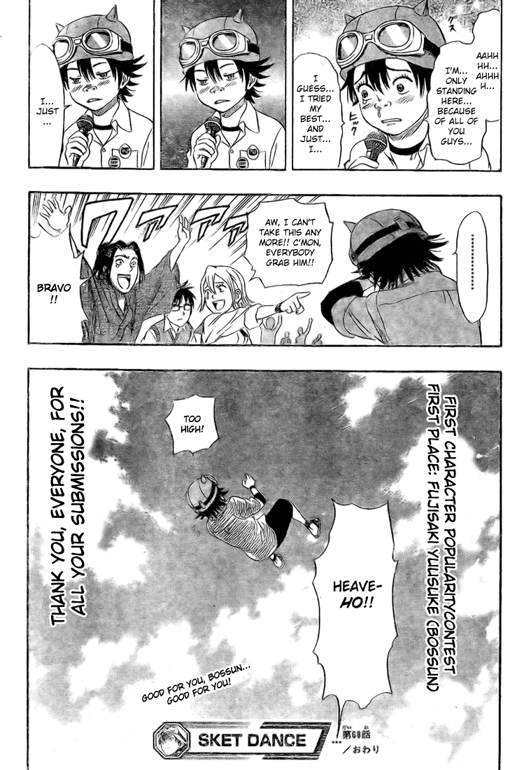 Sket Dance Chapter 68 page 21 - Chapter 68: The First Ever Character Popularity Contest Results Announcement