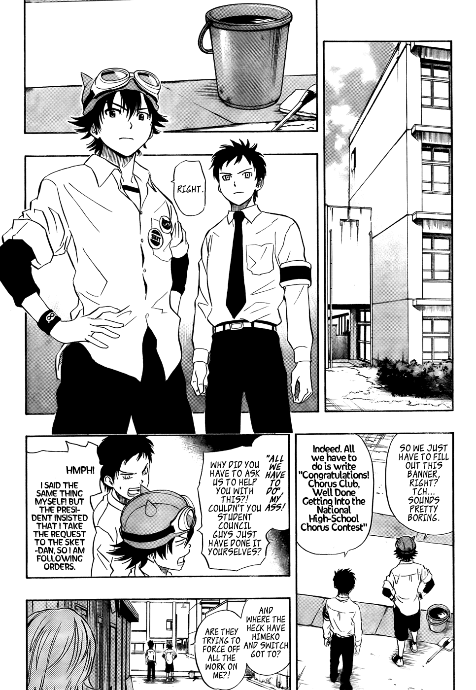 Sket Dance Chapter 92 page 11 - Chapter 92: Charismatic Student Highly Recommends High-level Club Speed-Dating Participation, Congratulations