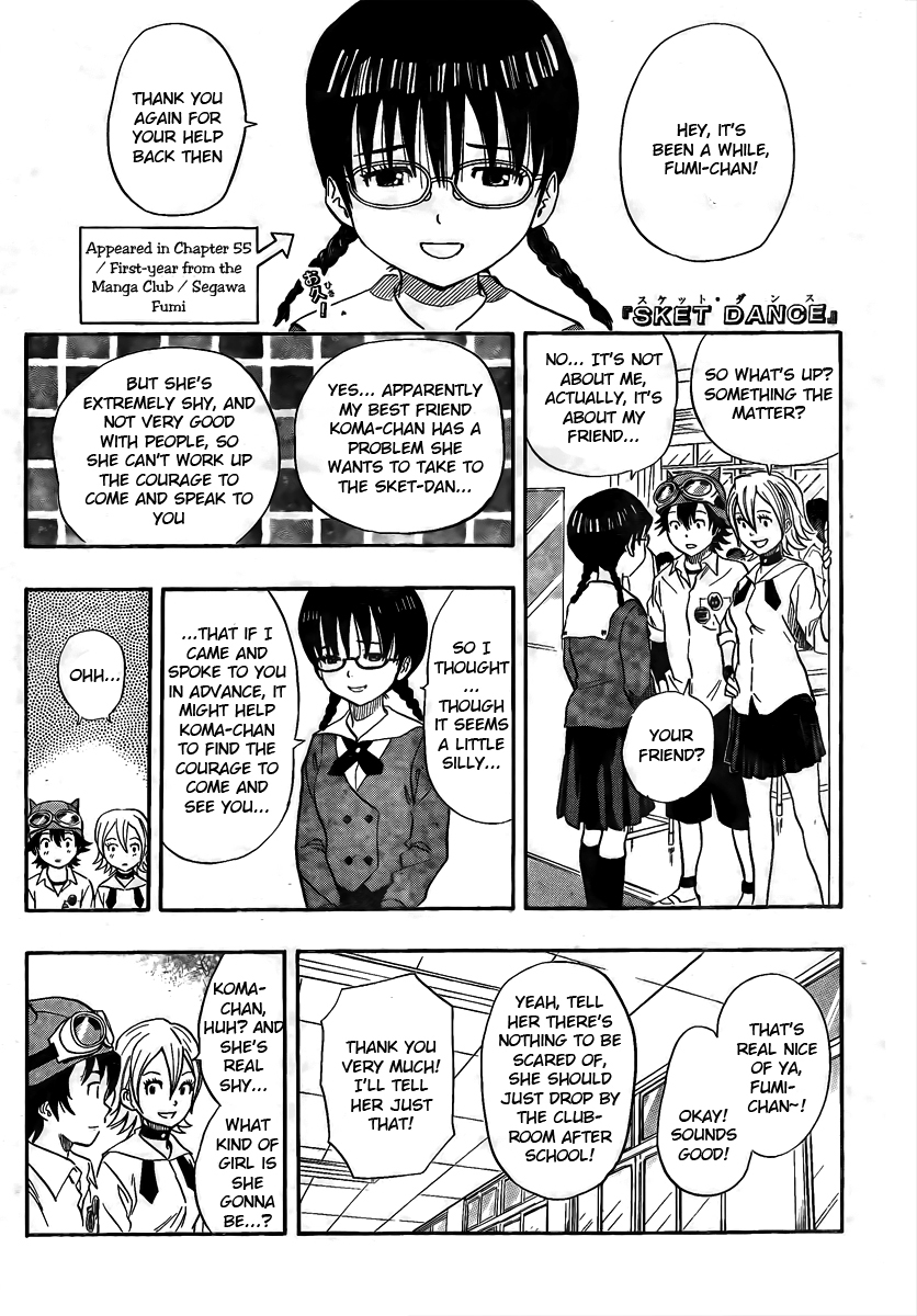 Sket Dance Chapter 95 page 1 - Chapter 95: Koma-chan's Problem