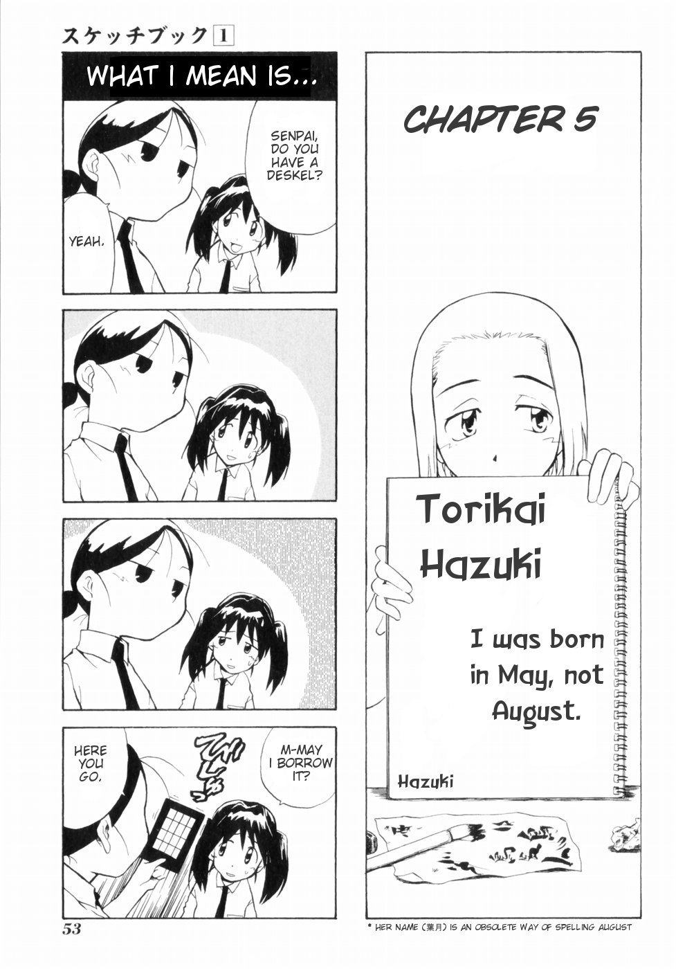 Sketchbook Chapter 5 page 1 - Chapter 5