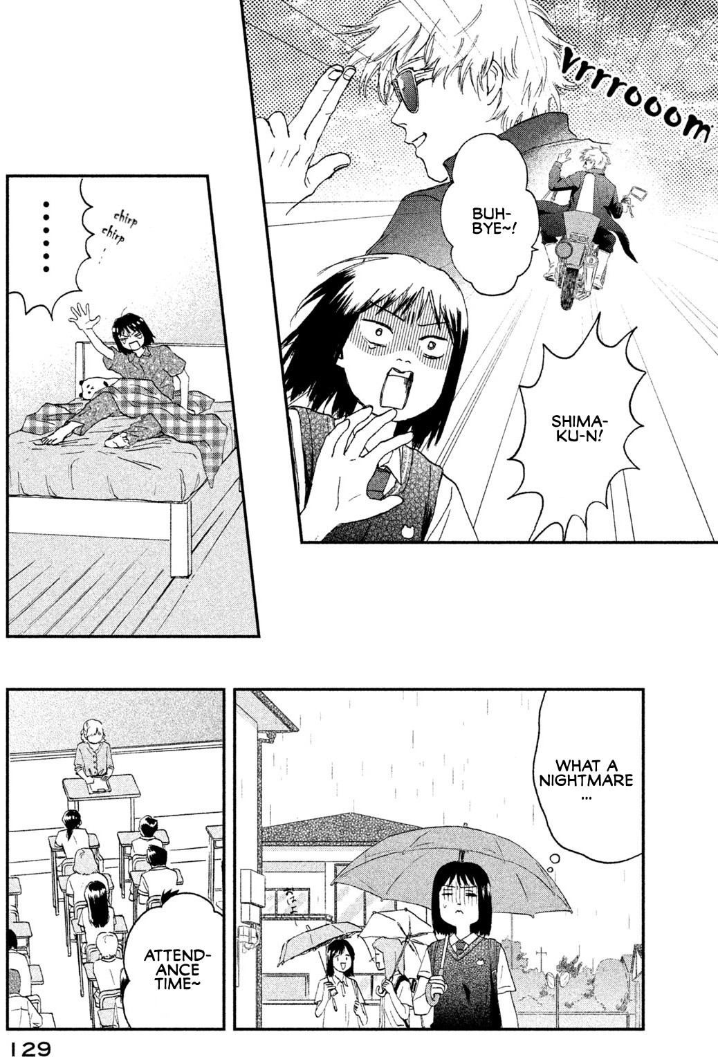 Skip to Loafer Chapter 10 page 15 - Chapter 10: Shitoshito no Tsuyuhairi "Start of the Damp Rainy Season"