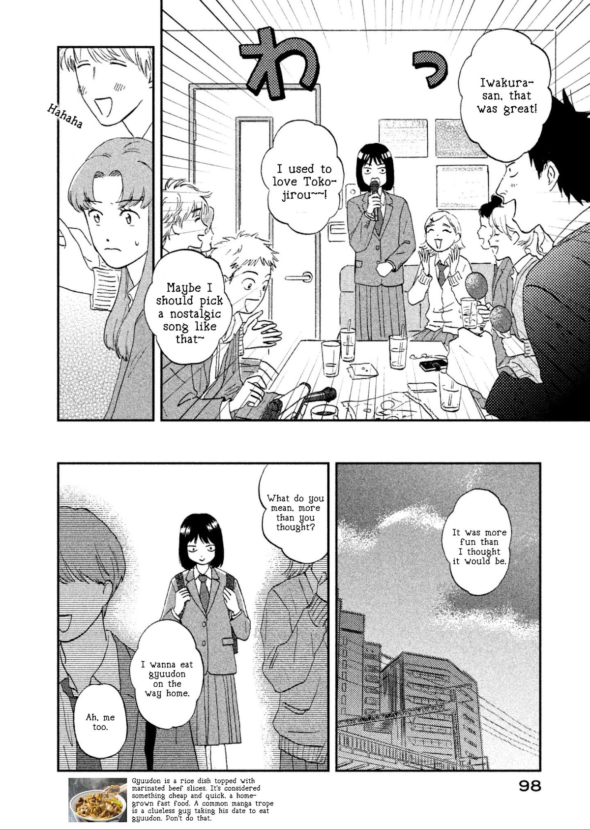 Skip to Loafer Chapter 2 page 42 - Chapter 2: Sowasowa no Karaoke Box "Fidget Fidget Karoake Box"