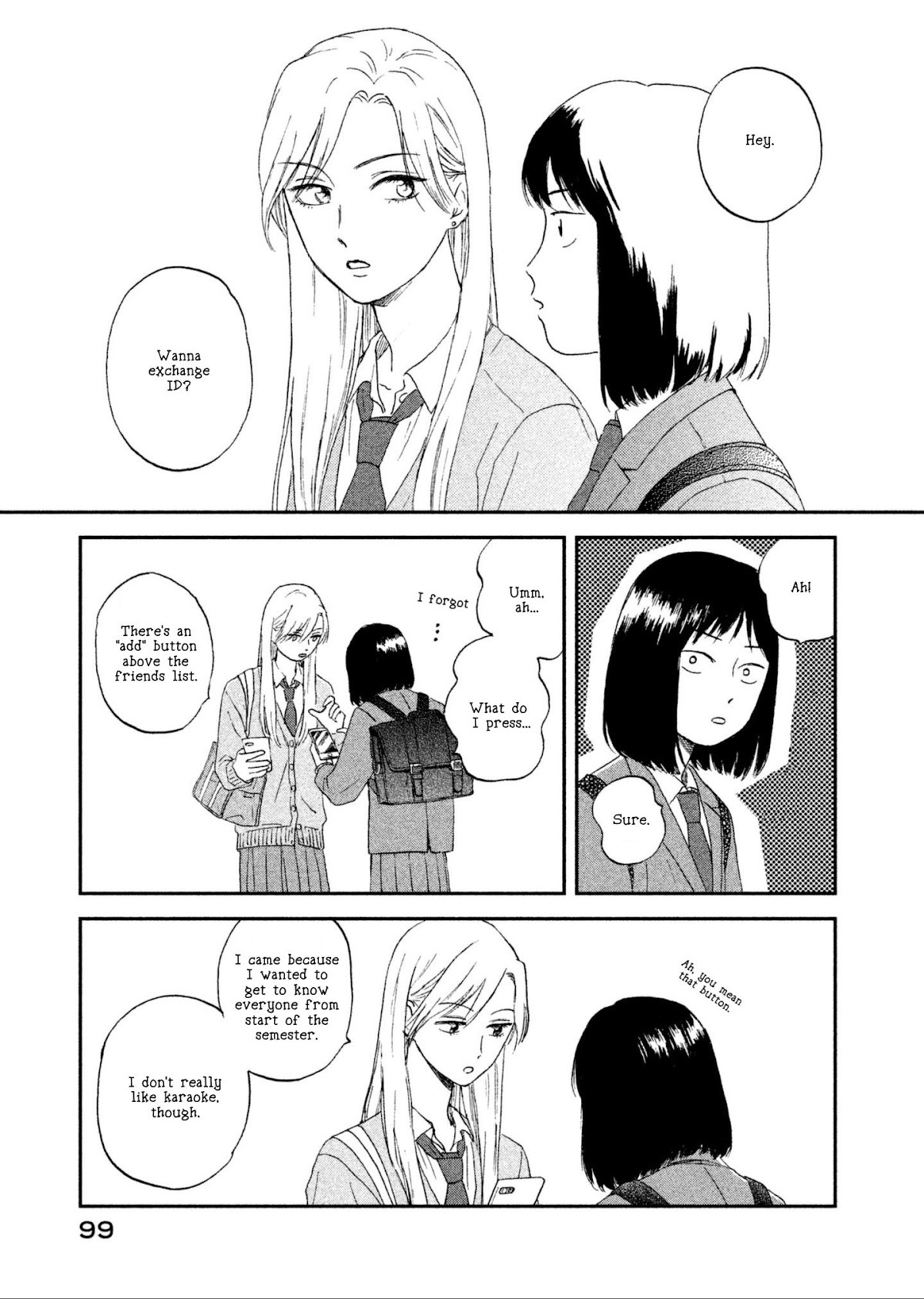 Skip to Loafer Chapter 2 page 43 - Chapter 2: Sowasowa no Karaoke Box "Fidget Fidget Karoake Box"