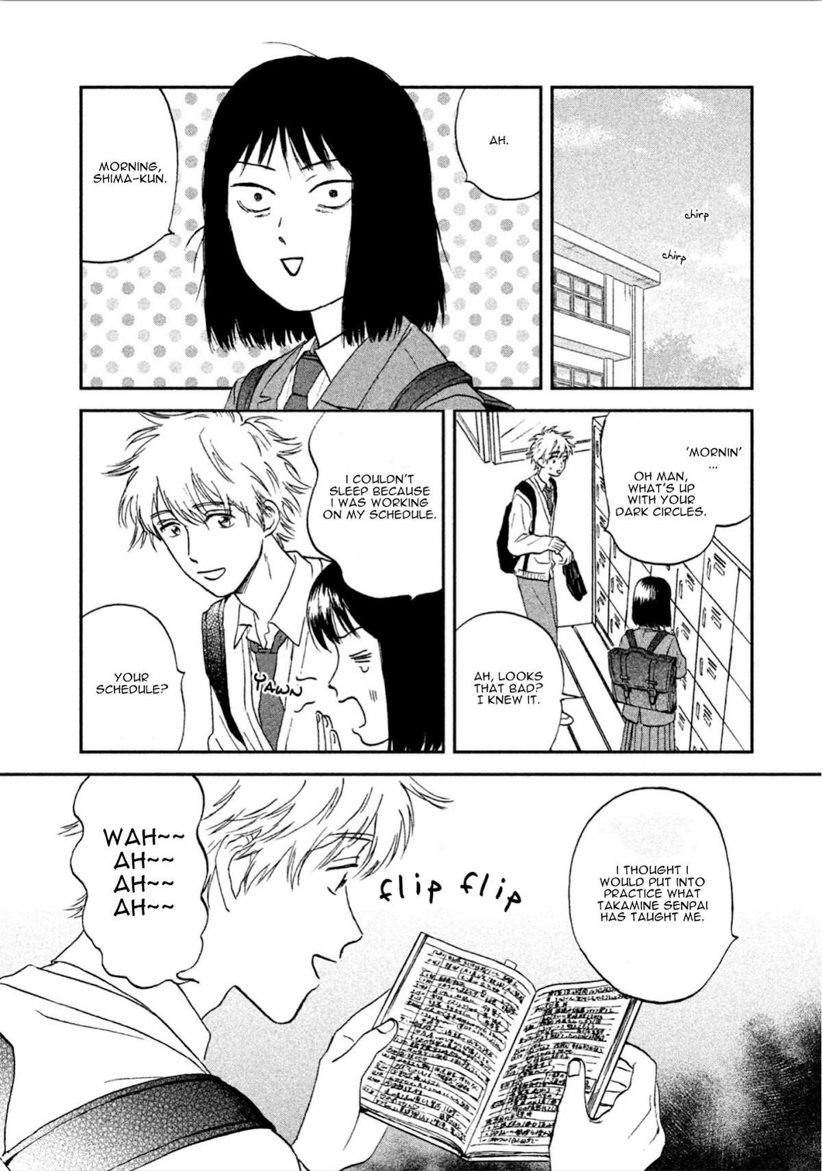 Skip to Loafer Chapter 7 page 22 - Chapter 7: Katsukatsu no Schedule "Clickclopping Schedule"