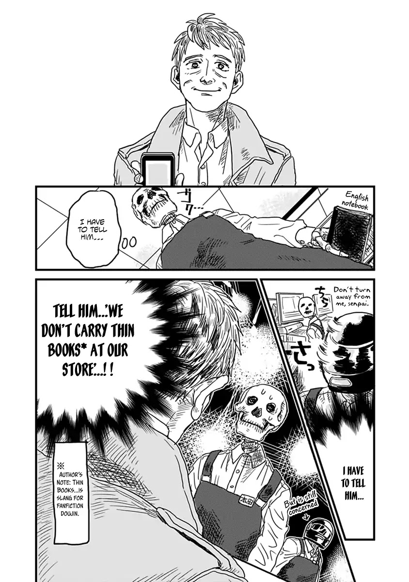 Skull-face Bookseller Honda-san Chapter 1 page 12 - Chapter 1: The Next Customer In Line Is A Handsome Guy.