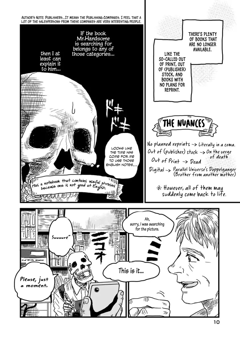 Skull-face Bookseller Honda-san Chapter 1 page 9 - Chapter 1: The Next Customer In Line Is A Handsome Guy.