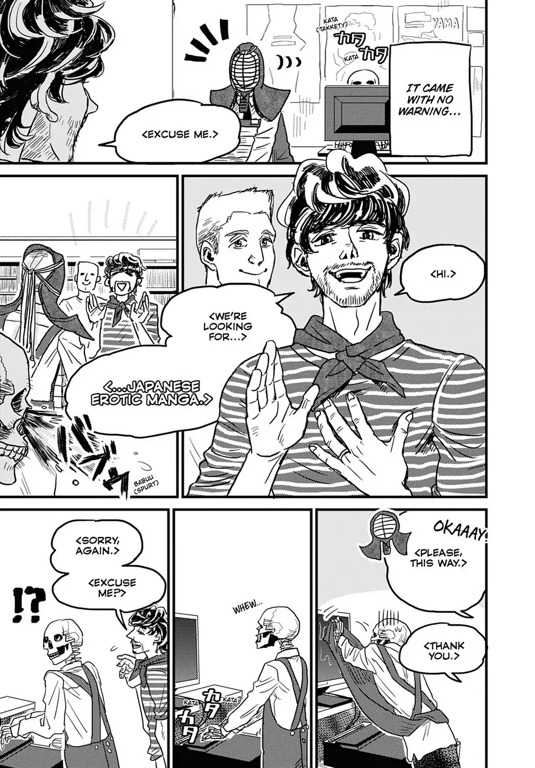 Skull-face Bookseller Honda-san Chapter 10 page 3 - Chapter 10: Erotica on the Mind