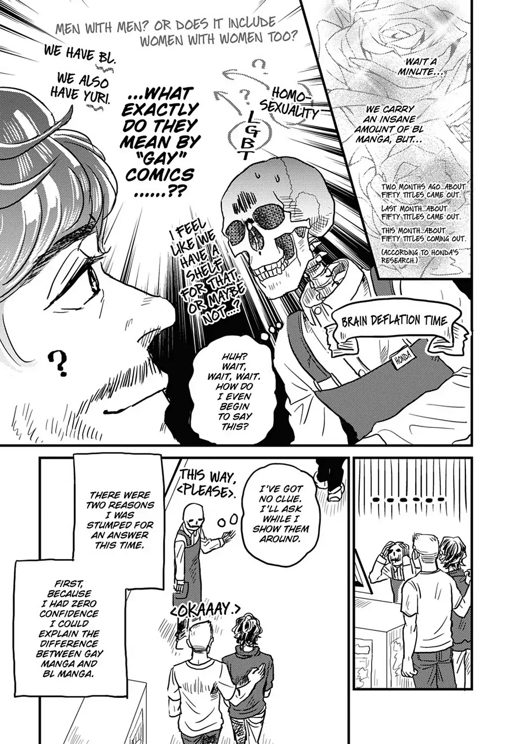 Skull-face Bookseller Honda-san Chapter 10 page 5 - Chapter 10: Erotica on the Mind