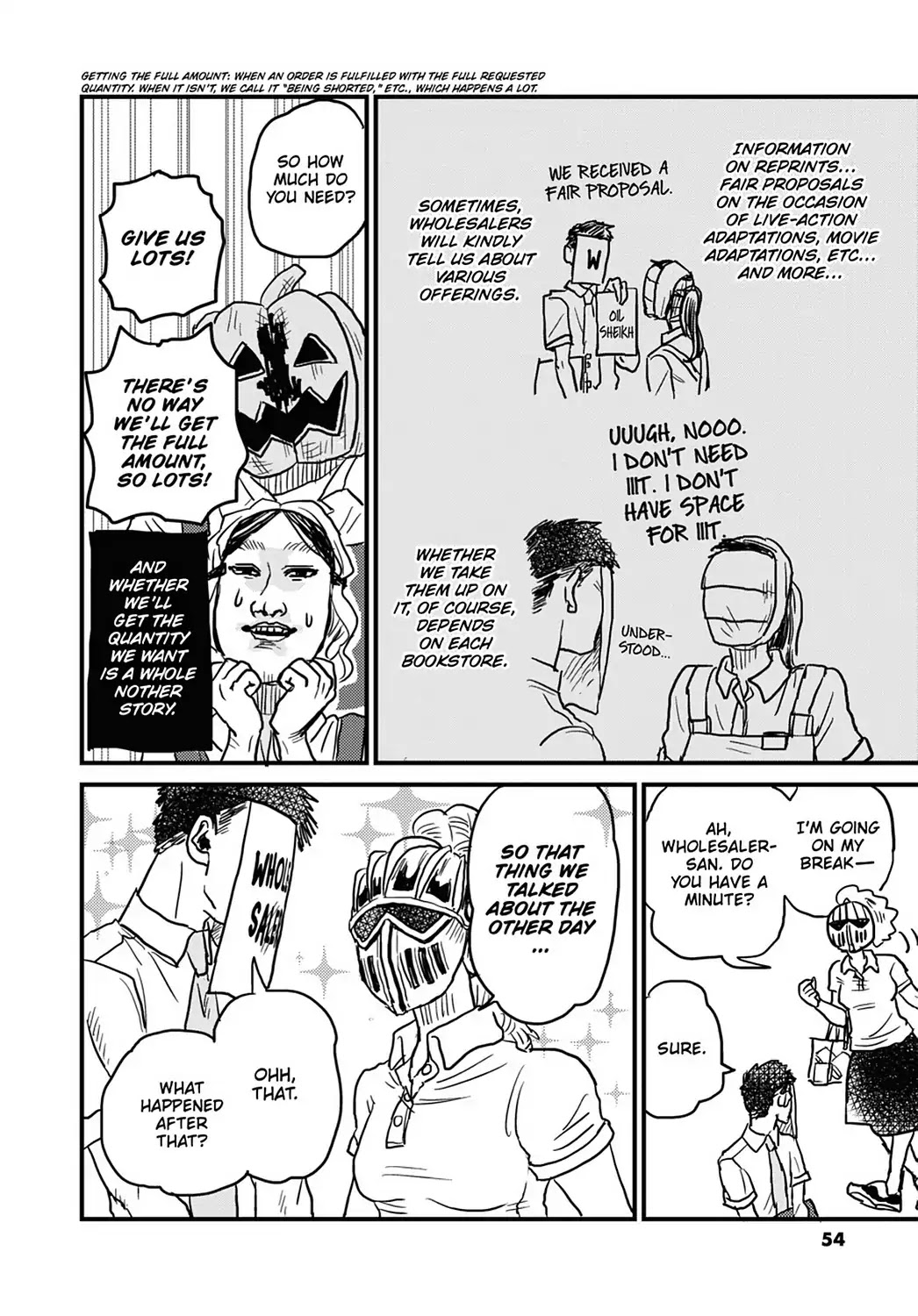 Skull-face Bookseller Honda-san Chapter 11 page 10 - Chapter 11: Tell Me! Wholesaler-san