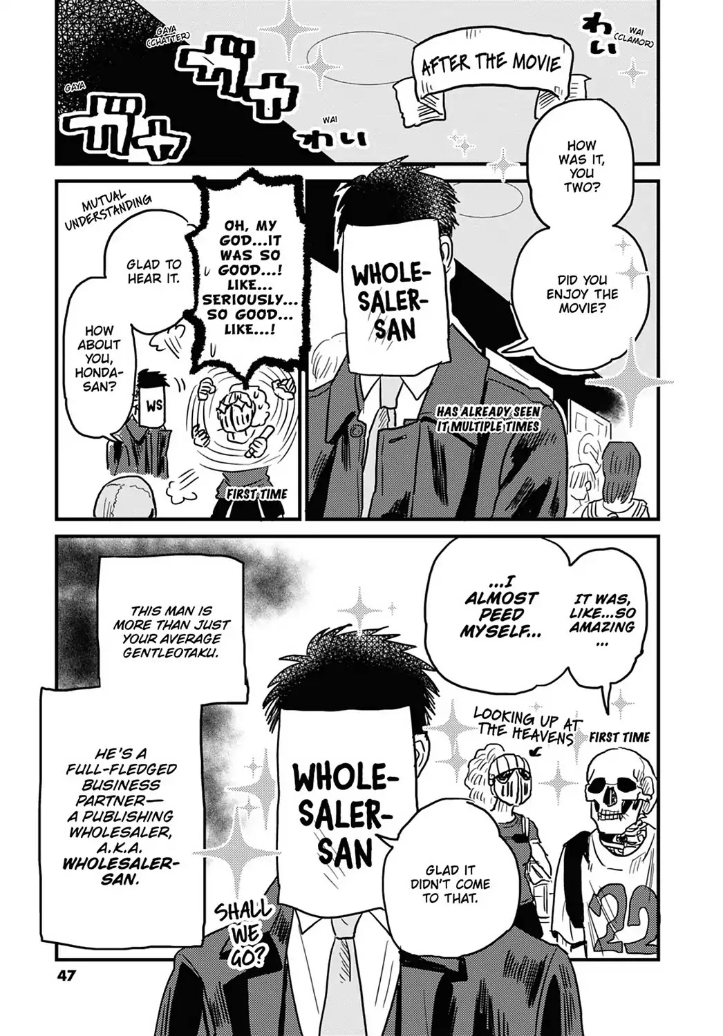 Skull-face Bookseller Honda-san Chapter 11 page 3 - Chapter 11: Tell Me! Wholesaler-san