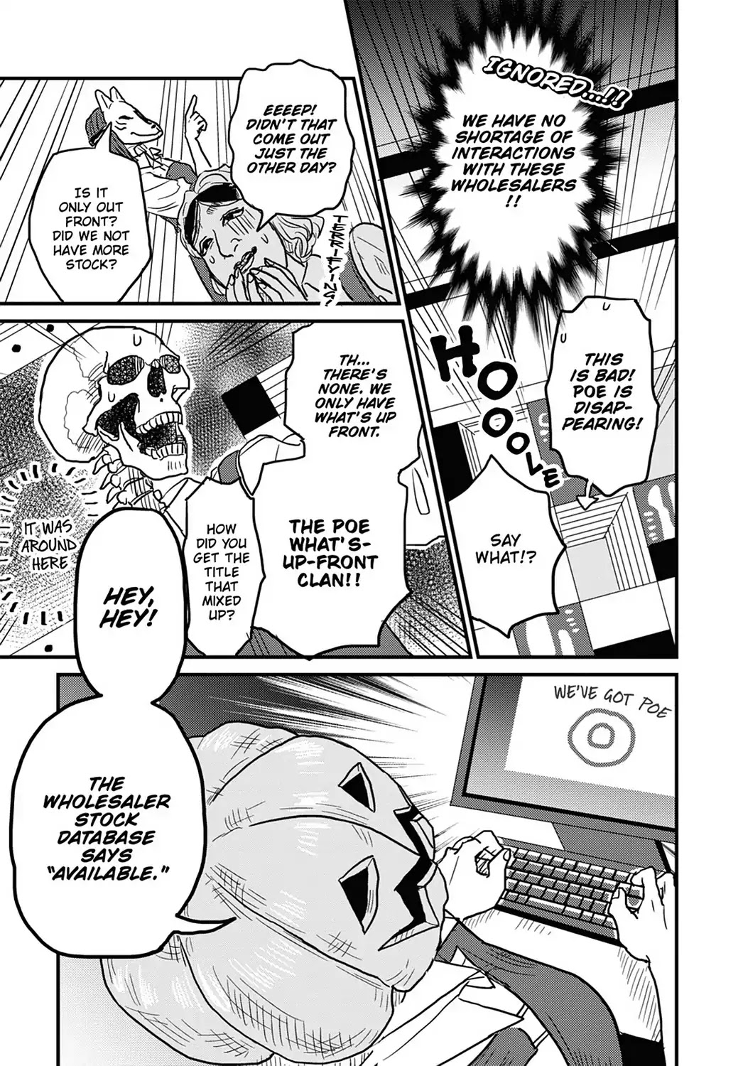Skull-face Bookseller Honda-san Chapter 11 page 5 - Chapter 11: Tell Me! Wholesaler-san