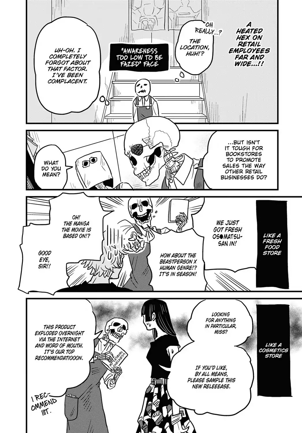 Skull-face Bookseller Honda-san Chapter 12 page 4 - Chapter 12: Our Fair-Day War